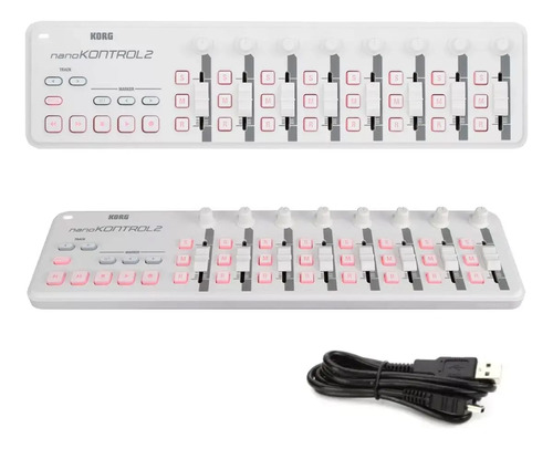 Controlador Korg Nanokontrol 2 Usb-midi Mini Wh Branco