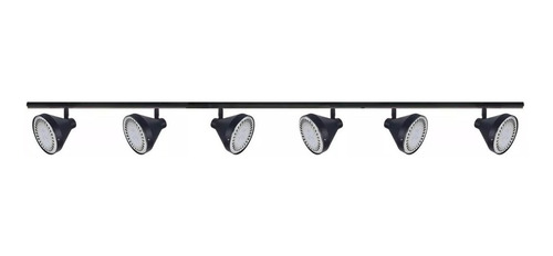 Aplique Riel Barral Led Spot Movil 6 Luces Ar111 1,5mts