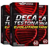 3x Deca Testona Evolution P/ Aumento Massa Muscular E Testo Sabor Sem Sabor