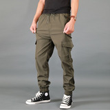 Pantalones Cargo Tipo Jogger Informales De Gabardina