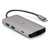 Adaptador Usb-c 8 En 1 Con Hdmi, 3x Usb-a, Ethernet, Lector