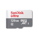 Microsdxc 128gb + Adaptador Sandisk Câmera De Segurança