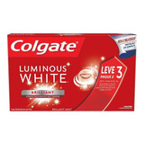 Creme Dental Colgate Luminous White Brilliant Mint 70g 3 Un