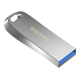 Pendrive Sandisk Ultra Luxe 128gb Usb 3.1 - 150mbps Color Gris Plata