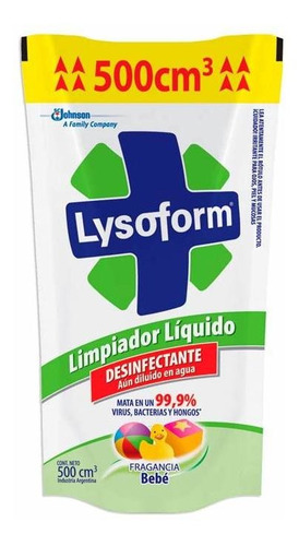 Pack X 3 Unid Limpiador  Bebe Dp 420 Ml Lysoform Limpiadore