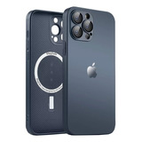 Kit Capa De Luxo Glass Case P/ iPhone + Carregador Portátil