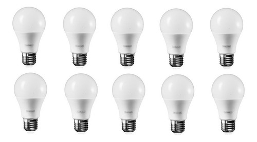 10 Lâmpadas Led Bulbo 15w Branco-quente 3000k Bivolt Intral