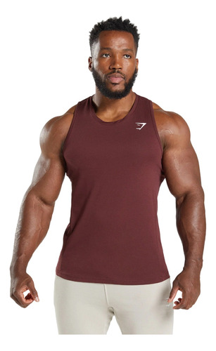 Gymshark  Playera Gym React Tank Baked Maroon Talla Xs