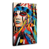 Canvas | Mega Cuadro Decorativo | Mujer Etnico | 60x40 Color Rubia