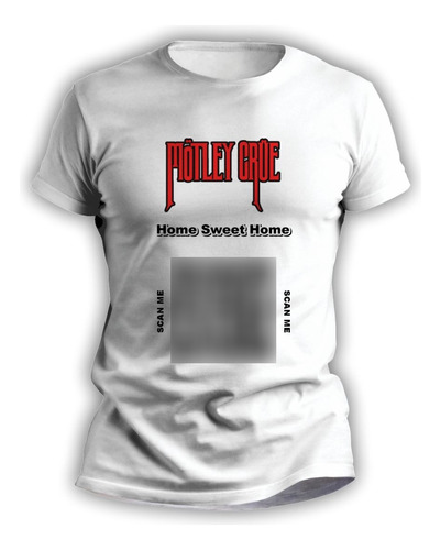 Remeras De Hombre Y Mujer Qr Interactivo Motley Crue - 3062