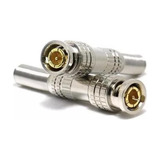 30 Conector Bnc Macho Com Mola Gold Primeira Linha Premium