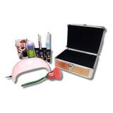 Kit Polygel + Lampara Uv 53w + Mini Maletín Neceser 13pz