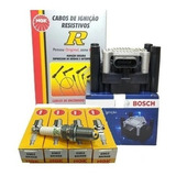 Kit Cable Bujias Ngk+ Bobina Bosch Vw Gol Power 1.4