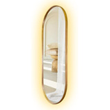 Espelho Vidro Oval 170x70 Com Luz Led Pinterest Blogueira 