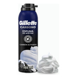 Espuma De Afeitar Gillette Carbono Con Carbón Activado 155ml