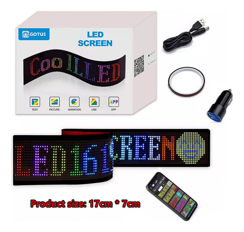 Señal Led Para Coche, Letrero Led Desplazable, Pantalla Led