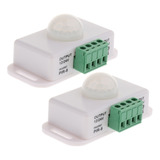 2pcs Dc 12v 24v Pir Interruptor De Sensor De Movimiento Para