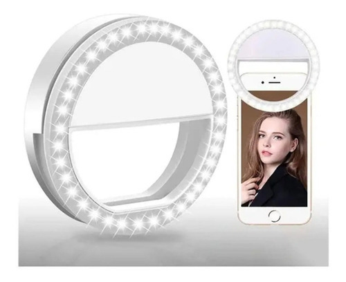 Anel Led Para Celular Mini Selfie Ring Light Cor Sortido