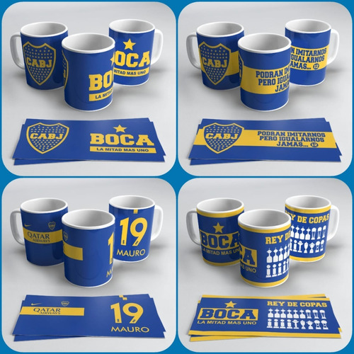 Boca Jrs Y River Plate Plantillas Sublimación Tazas 