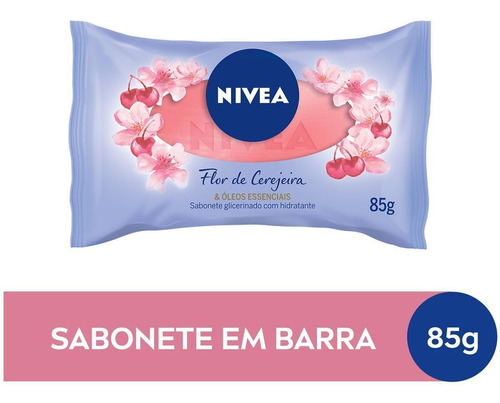 Sabonete Barra Flor De Cerejeira Oleos Essenciais 85g Nivea