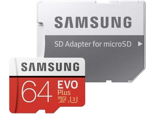 Samsung 64 Gb Evo Plus Class 10 Micro Sdxc C/adaptador 80mb