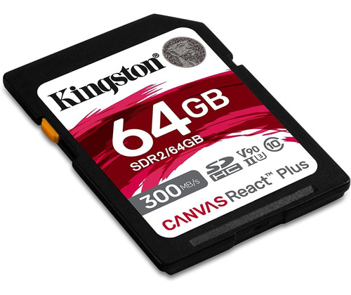 Memoria Sd Kingston Canvasreact Plus 64gb Uhs-ii U3 V90 300m