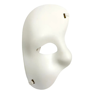 Mascara Fantasma De La Opera/ Antifaz Blanco Medio Rostro