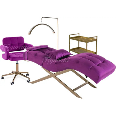 #1 Camilla Curva Fija Marca Figuratti Color Violeta Extensiones De Pestañas Spa Para Lashista | Envío gratis