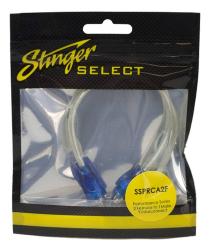 Cable Adaptador En Y Rca Stinger Ssprca2f 1 Macho 2 Hembras