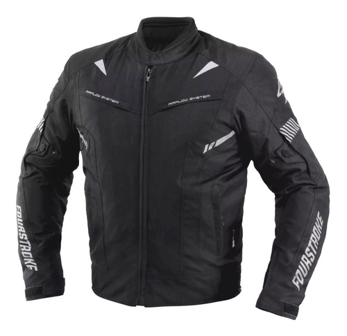 Campera 4 Fourstroke Warrior Negro Cordura Abrig Proteccion