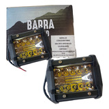 Kit X2 Barraled Max Recta 18w C/tira Display 3030smd  12v/24