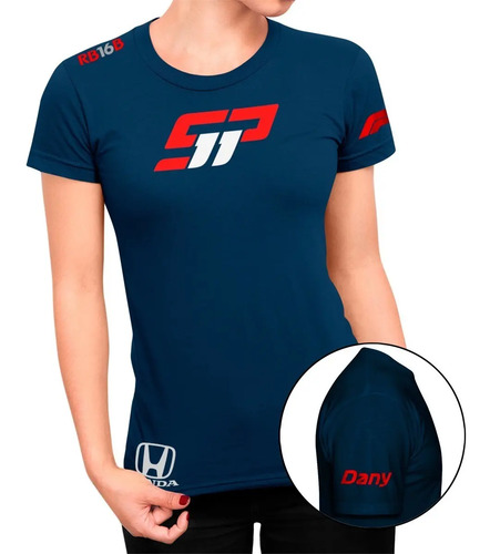 Playera Red Bull Formula 1 F1 Checo Perez Verstappen Dama V5 | Meses sin interés
