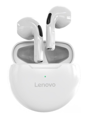 Audífonos In-ear Inalámbricos Lenovo Ht38 Ht38 Blanco Con Luz Led