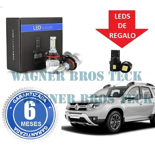 Kit Led Cree H7 H1 O H11 Renault Duster 16.000 Lms No Xenon