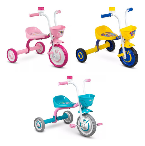 Triciclo You Motoca Infantil Nathor Menino Menina