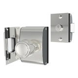 Fechadura Elétrica Porta De Vidro Agl Cromada Inox Pv200r1i Cor Cinza