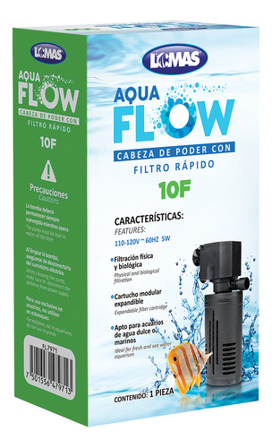 Lomas Filtro Rápido Cabeza De Poder Aquaflow 10f 90-150 Lt