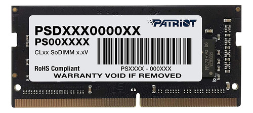Memoria Ram Patriot 1 X 8 Gb 2133 Mhz Ddr4 Sodimm