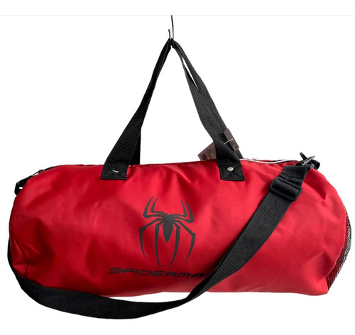 Bolso Maleta Deportiva Bat Man Gym Fit Juvenil Negro Noche