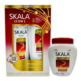 Kit Shampoo Acondicionador Mascara Skala 12 En 1 Vegano