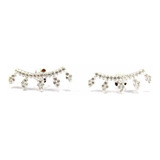 Brinco Ear Cuff Com Zirconias Em Prata 925