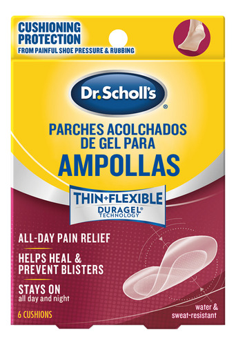 Dr. Scholl's Parches De Gel Para Ampollas 6 Unidades