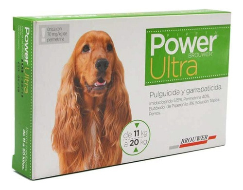 Power Ultra 11 A 20kg - Anti Pulgas Y Garrapatas Perro