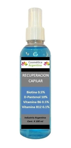 Tonico Anti Caida Calvicie Con Biotina D Pantenol Vit B6 B12