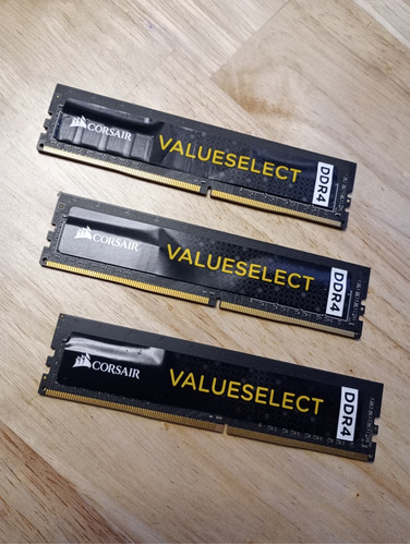 Combo Ram Corsair Valueselect 24gb Ddr4 2133mhz (3x8gb) Op