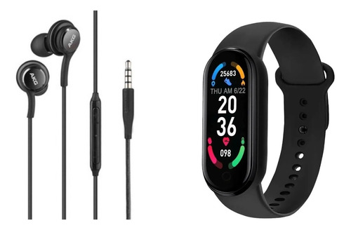 Audifonos Alámbricos, A K G Premium + Smartband M6 O M7