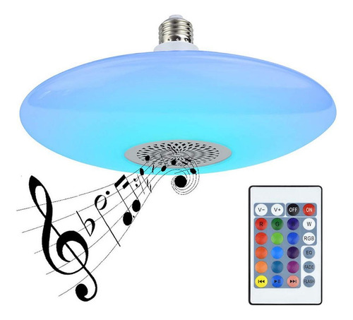 Lâmpada Rgb Sonhador Colorido Musical Lotus Lt-ct023