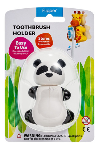 Suporte Porta Escova De Dente Infantil Flipper - Curaprox Cor Panda