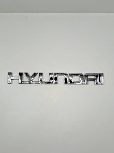 Emblema Hyundai Cromo  Foto 2