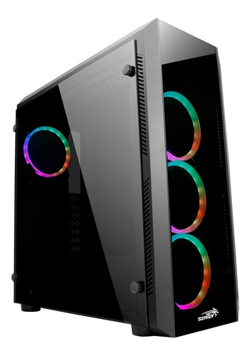 Gabinete Gamer Sentey Z20 4 Cooler Rgb Full Vidrio Templado